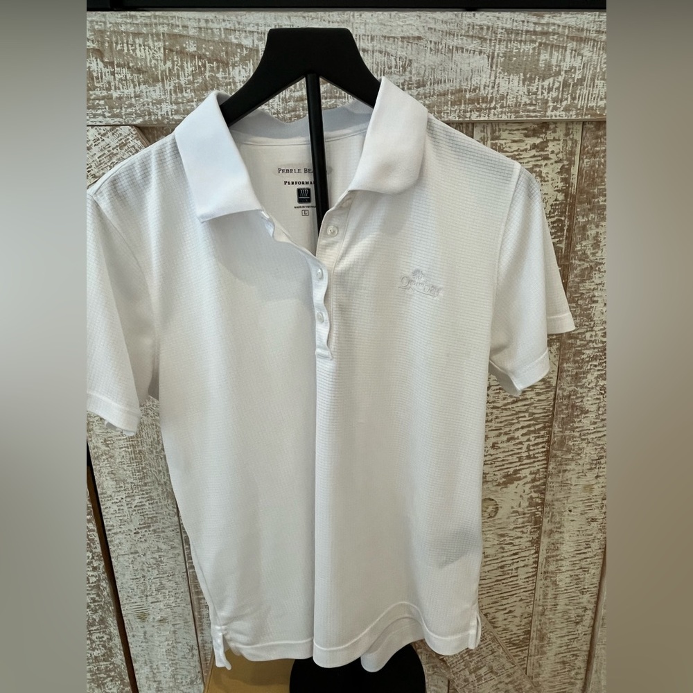 Monterey Bay Women’s White Golf Polo Shirt Size Large